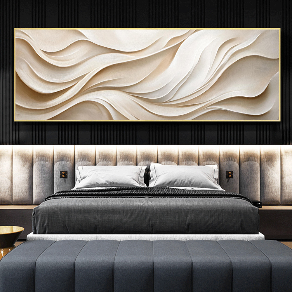 3D Printing Wall - 3D Minimalist Abstract Large Textured Wave