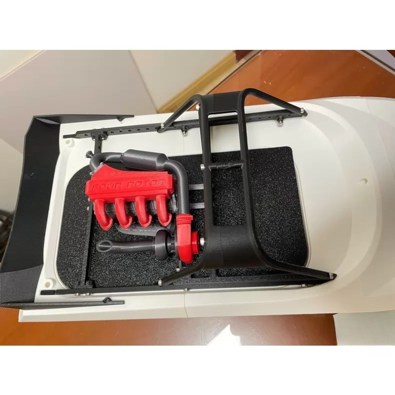 3D Printing Rc Boat - For M-jet-35 Jet Boat Black TPU