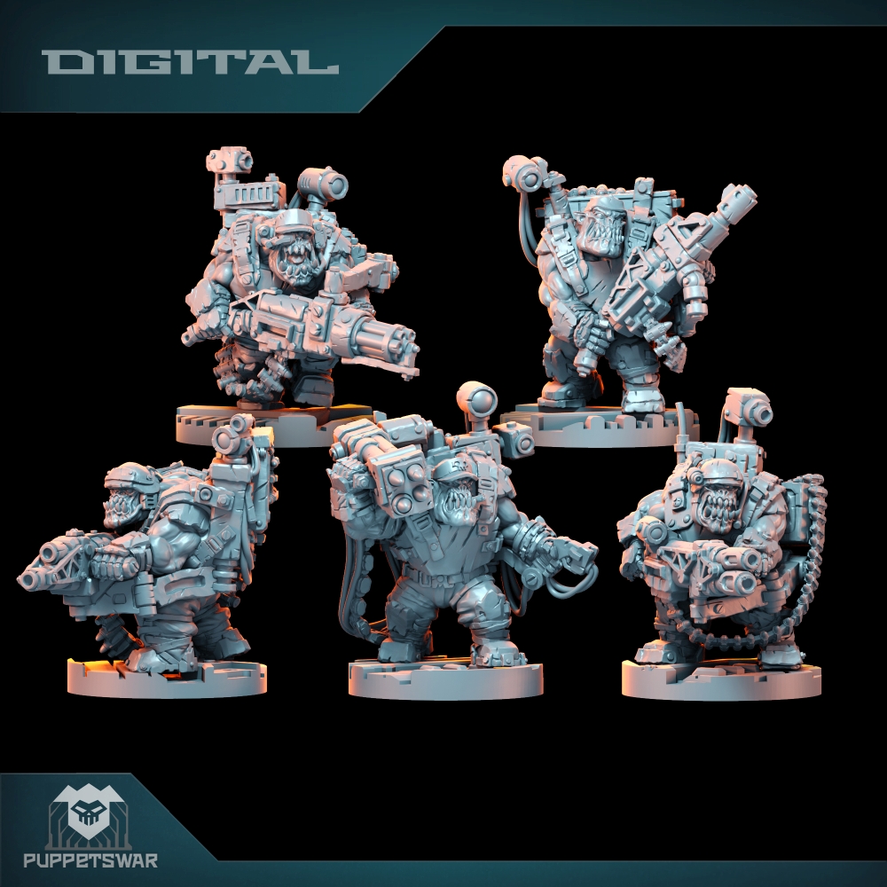 3D Printing Simulator - Orc Ultimate Badasses Squad, Green Skin