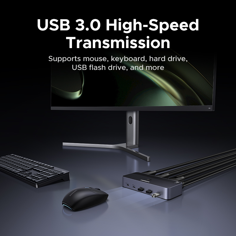 UGREEN DP KVM Switch 2 Monitor - огляд і ціна 3D Printing Deck Box
